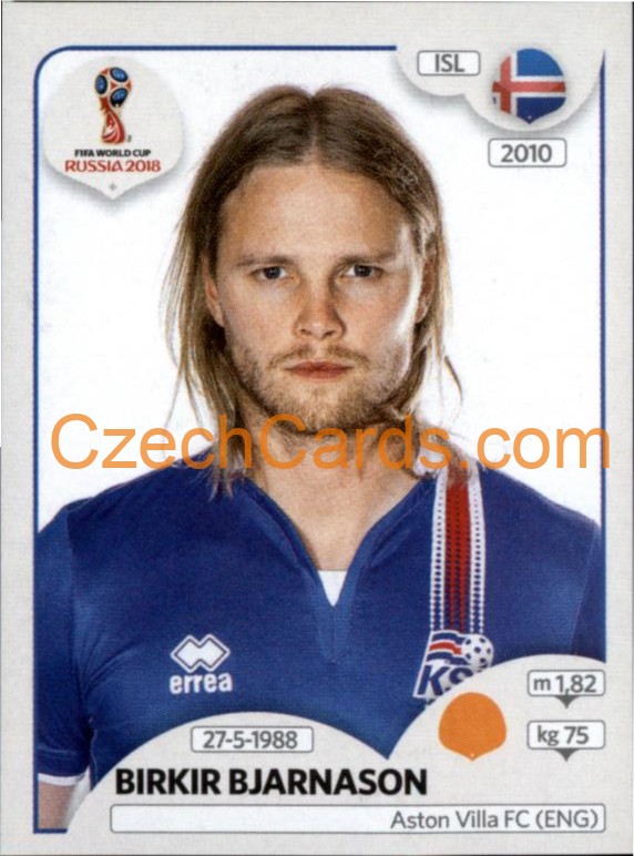 Birkir Bjarnason 2018 Panini World Cup Russia Black #302
