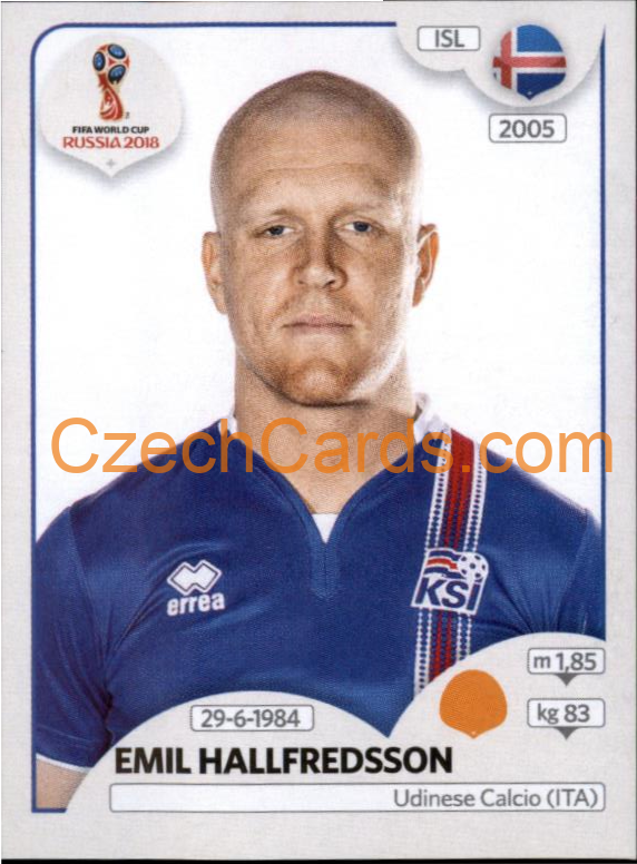 Emil Hallfredsson 2018 Panini World Cup Russia Black #303