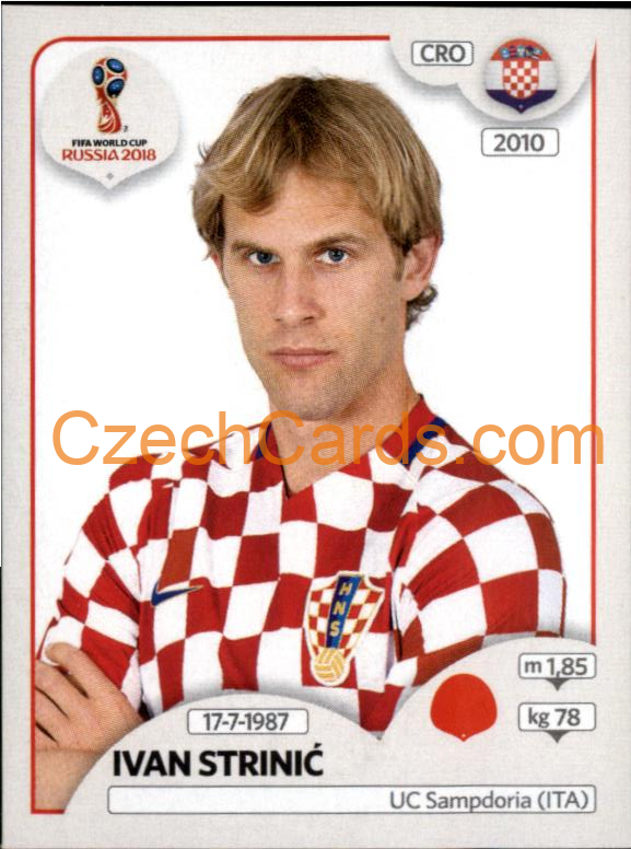 Ivan Strinić 2018 Panini World Cup Russia Black #316