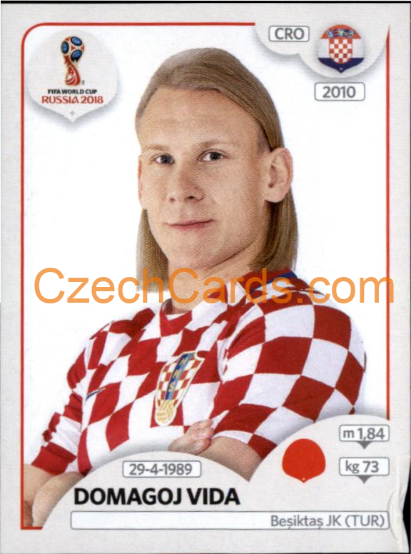 Domagoj Vida 2018 Panini World Cup Russia Black #318