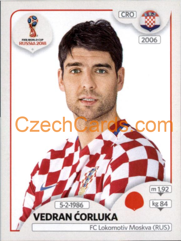 Vedran Ćorluka 2018 Panini World Cup Russia Black #320