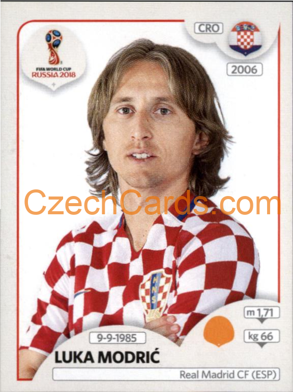 Luka Modrić 2018 Panini World Cup Russia Black #322