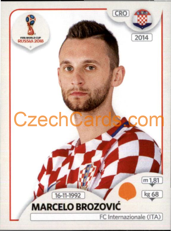 Marcelo Brozović 2018 Panini World Cup Russia Black #323