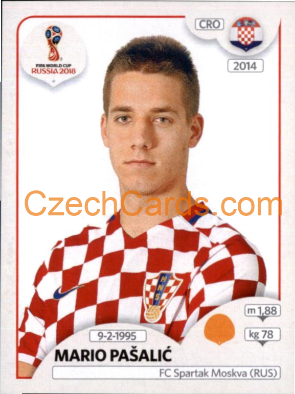 Mario Pašalić 2018 Panini World Cup Russia Black #325