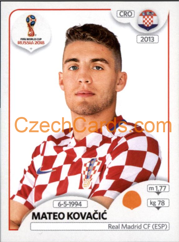 Mateo Kovačić 2018 Panini World Cup Russia Black #327