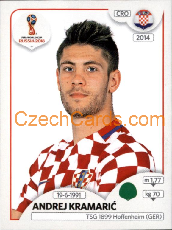 Andrej Kramarić 2018 Panini World Cup Russia Black #328