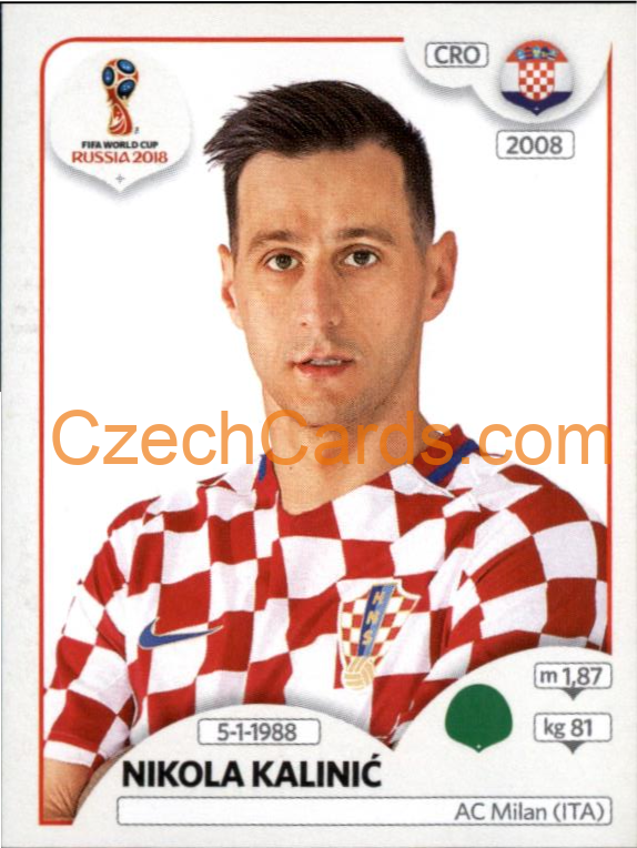 Nikola Kalinić 2018 Panini World Cup Russia Black #329
