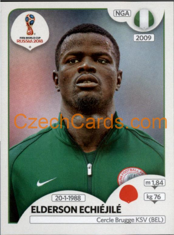 Elderson Echiéjilé 2018 Panini World Cup Russia  Black #335