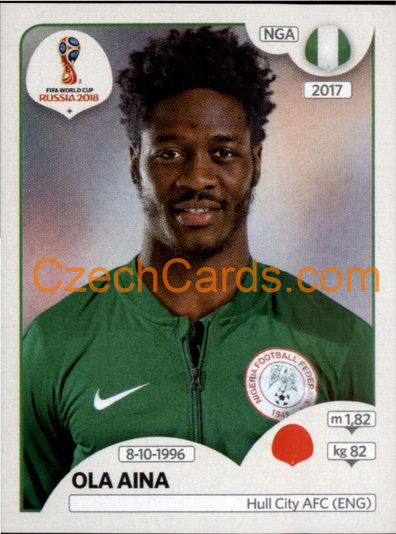 Ola Aina 2018 Panini World Cup Russia  Black #340