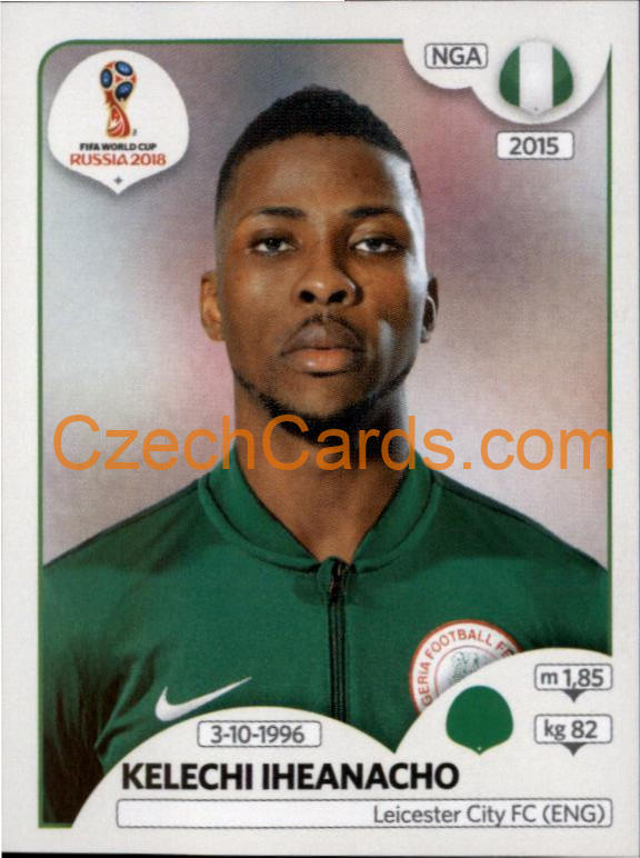 Kelechi Iheanacho 2018 Panini World Cup Russia  Black #351