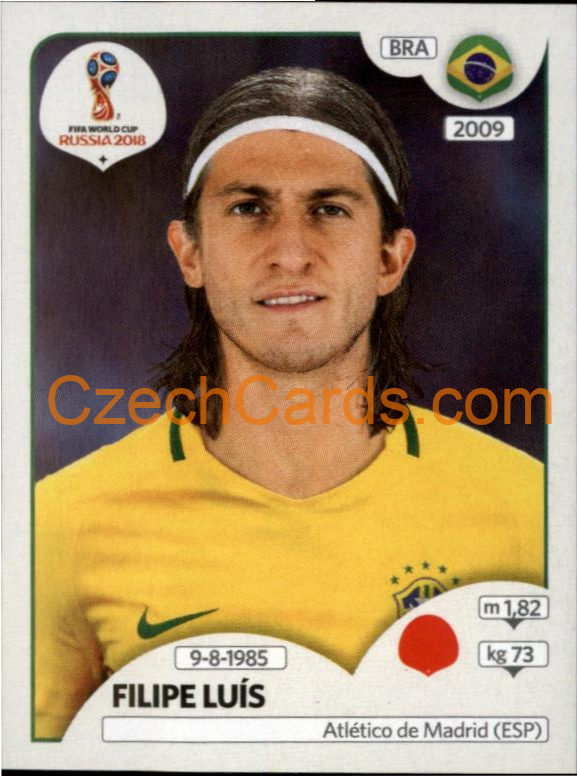 Filipe Luís 2018 Panini World Cup Russia  Black #358