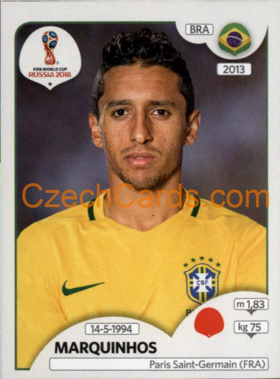 Marquinhos 2018 Panini World Cup Russia  Black #359