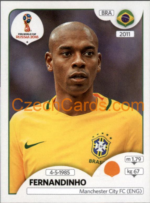 Fernandinho 2018 Panini World Cup Russia  Black #363
