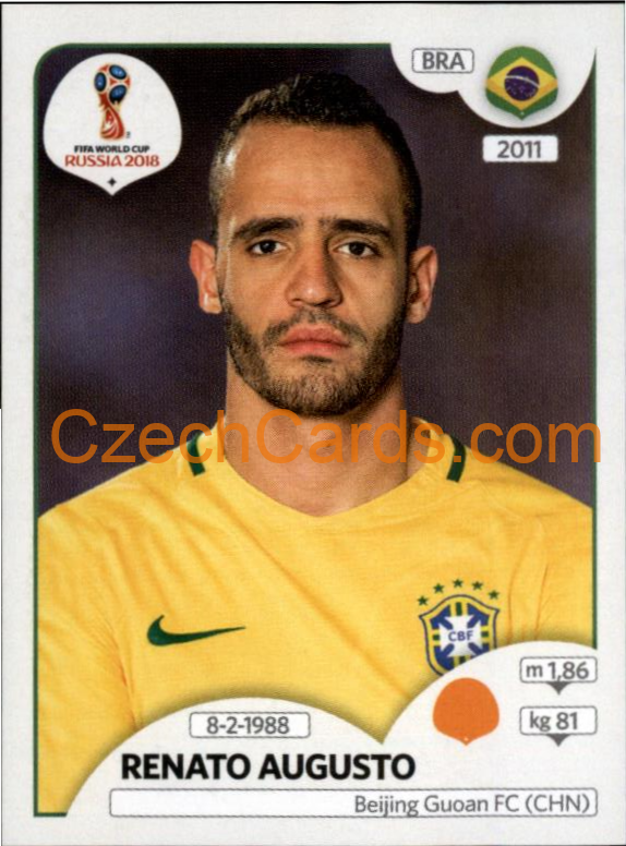 Renato Augusto 2018 Panini World Cup Russia  Black #365