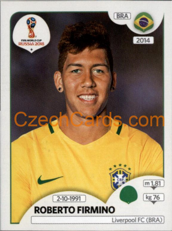 Roberto Firmino 2018 Panini World Cup Russia  Black #369