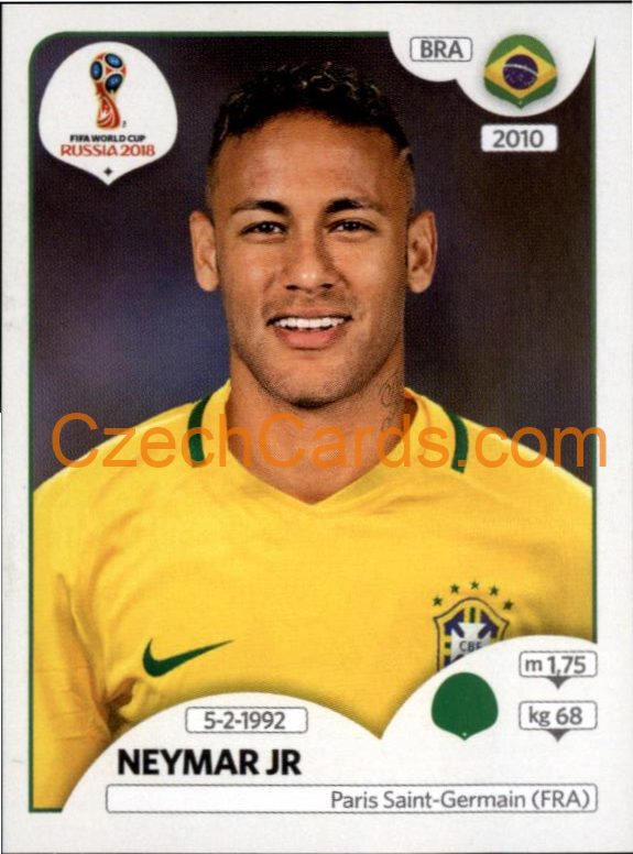 Neymar Jr 2018 Panini World Cup Russia  Black #371