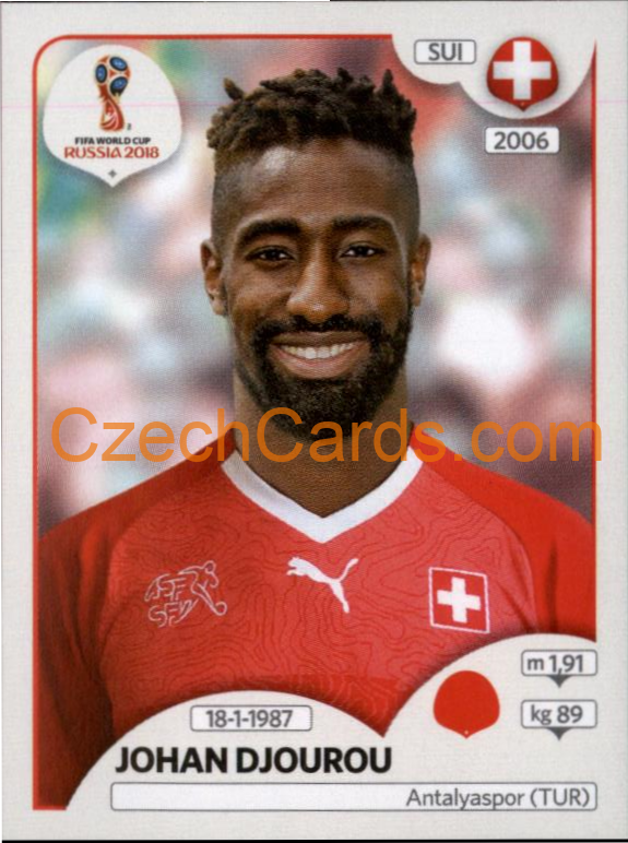 Johan Djourou 2018 Panini World Cup Russia  Black #379