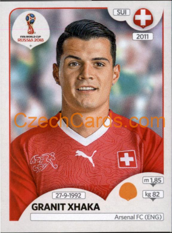 Granit Xhaka 2018 Panini World Cup Russia  Black #381