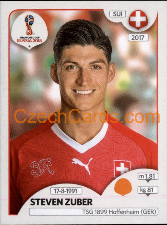 Steven Zuber 2018 Panini World Cup Russia  Black #382
