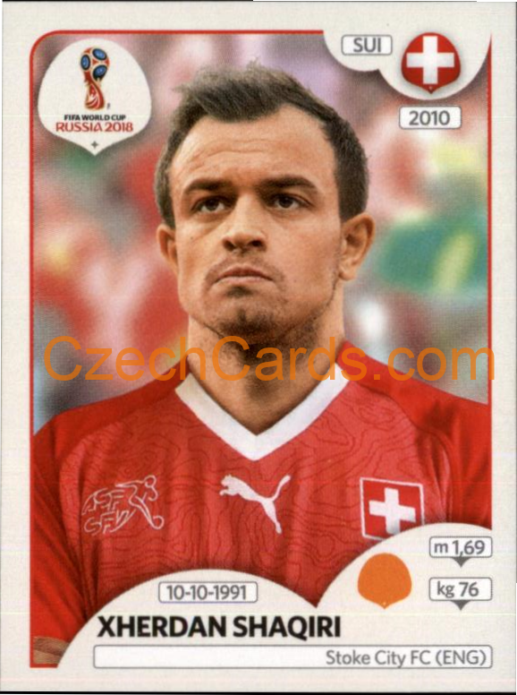 Xherdan Shaqiri 2018 Panini World Cup Russia  Black #385