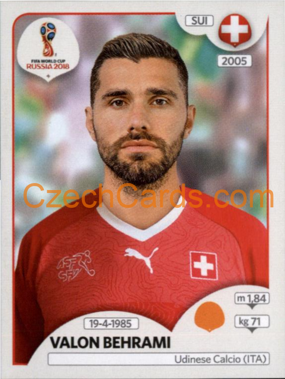 Valon Behrami 2018 Panini World Cup Russia  Black #386
