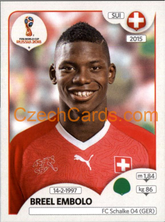 Breel Embolo 2018 Panini World Cup Russia  Black #388