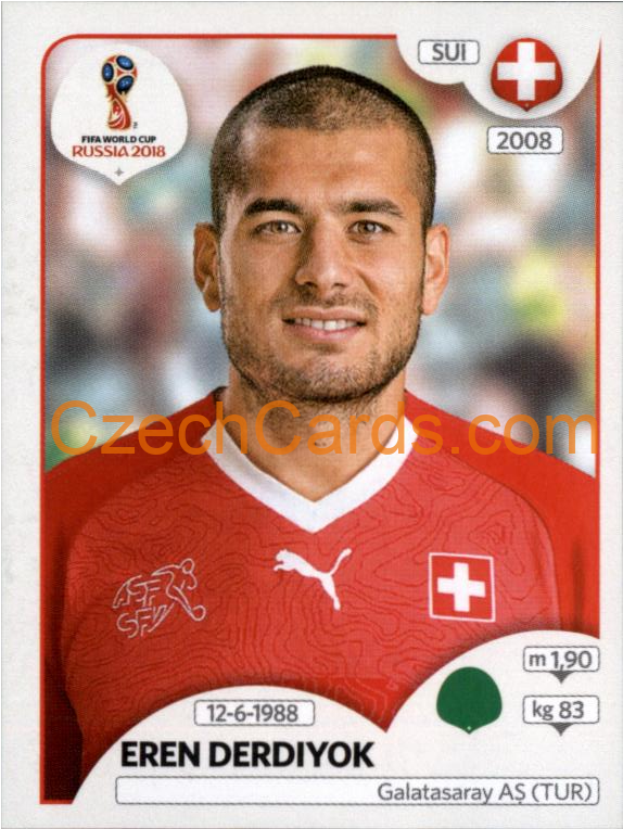 Eren Derdiyok 2018 Panini World Cup Russia  Black #391