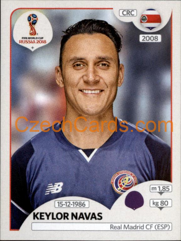 Keylor Navas 2018 Panini World Cup Russia  Black #394
