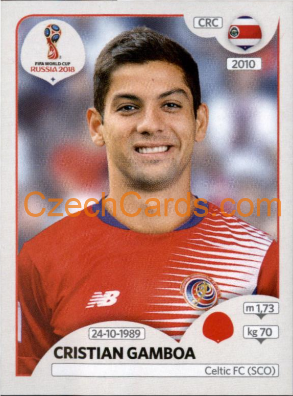 Cristian Gamboa 2018 Panini World Cup Russia  Black #396