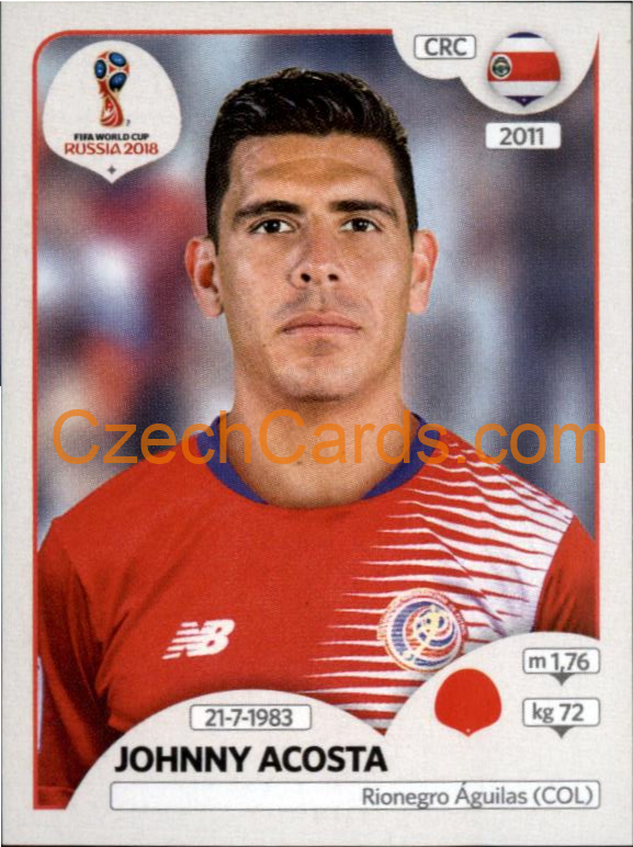 Johnny Acosta 2018 Panini World Cup Russia  Black #402