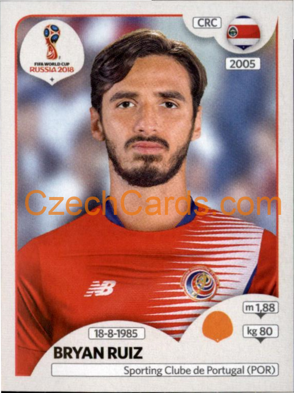 Bryan Ruiz 2018 Panini World Cup Russia Black #403