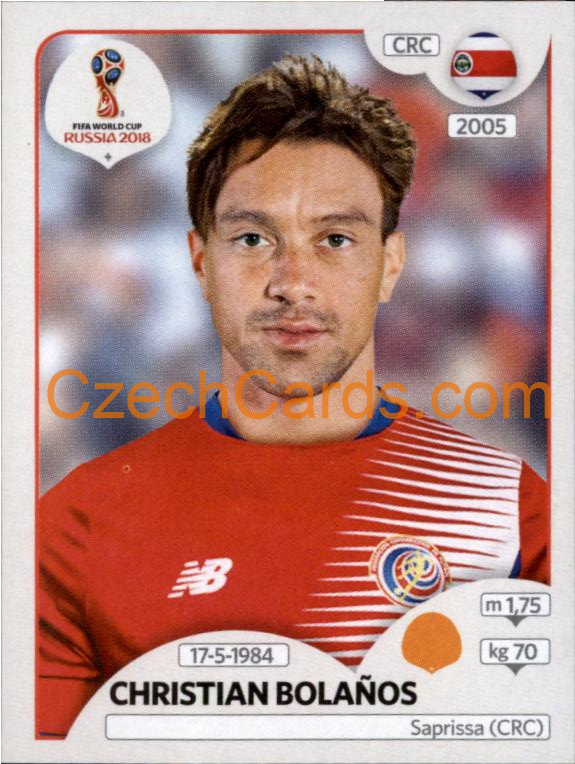Christian Bolaños 2018 Panini World Cup Russia Black #405
