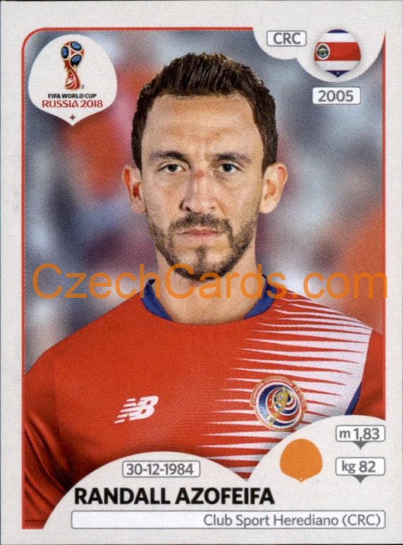 Randall Azofeifa 2018 Panini World Cup Russia Black #406