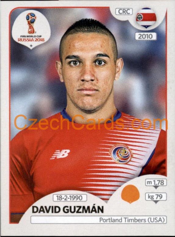 David Guzmán 2018 Panini World Cup Russia Black #407