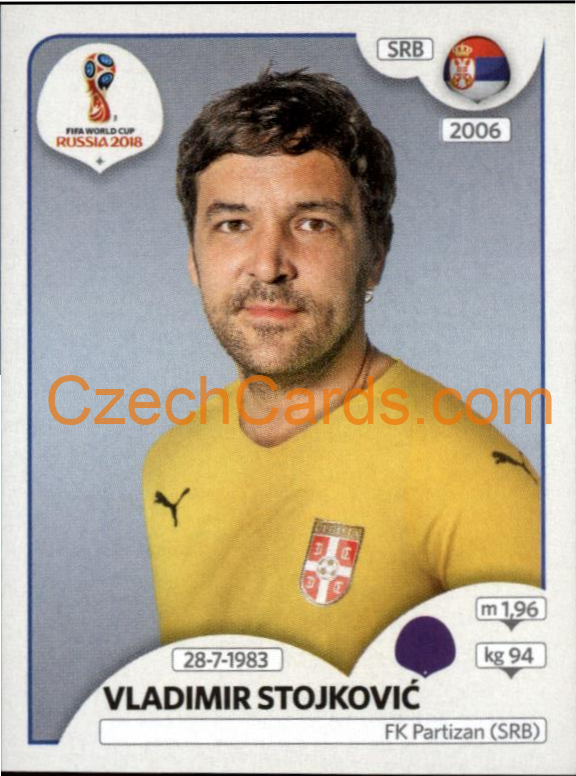 Vladimir Stojković 2018 Panini World Cup Russia Black #414