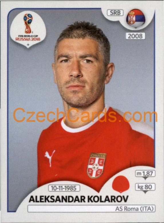 Aleksandar Kolarov 2018 Panini World Cup Russia Black #416