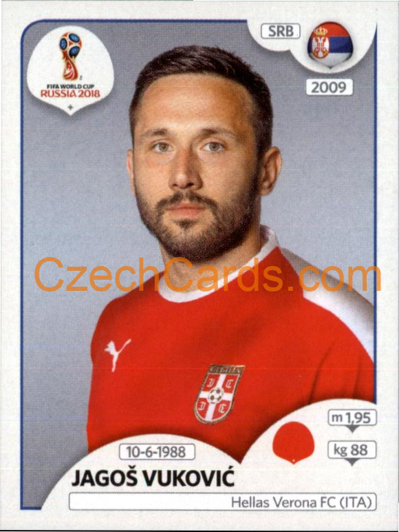 Jagoš Vuković 2018 Panini World Cup Russia Black #421