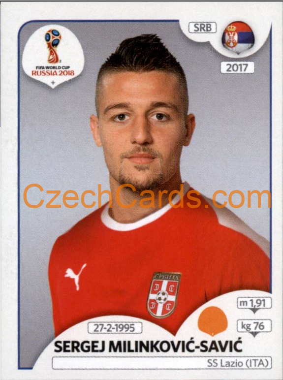 Sergej Milinković-Savić 2018 Panini World Cup Russia Black #423