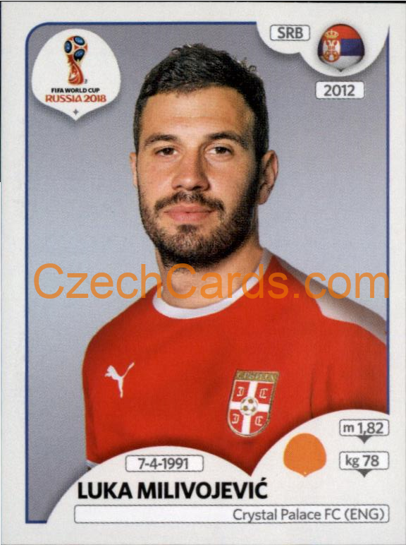 Luka Milivojević 2018 Panini World Cup Russia Black #425