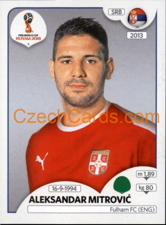 Aleksandar Mitrović 2018 Panini World Cup Russia Black #430
