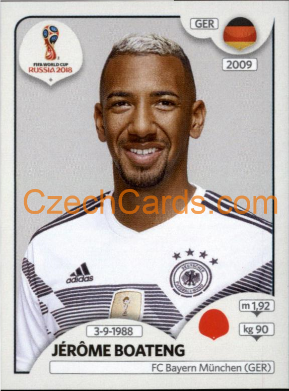 Jérôme Boateng 2018 Panini World Cup Russia Black #437