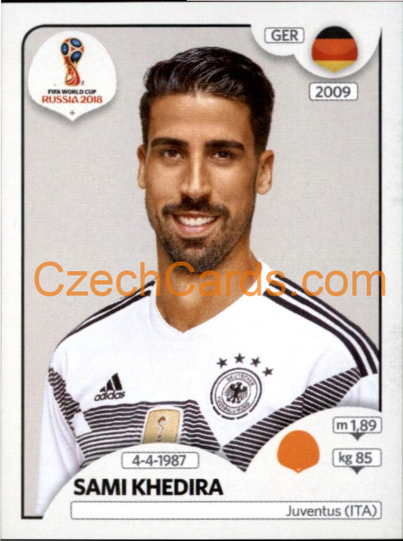 Sami Khedira 2018 Panini World Cup Russia Black #448