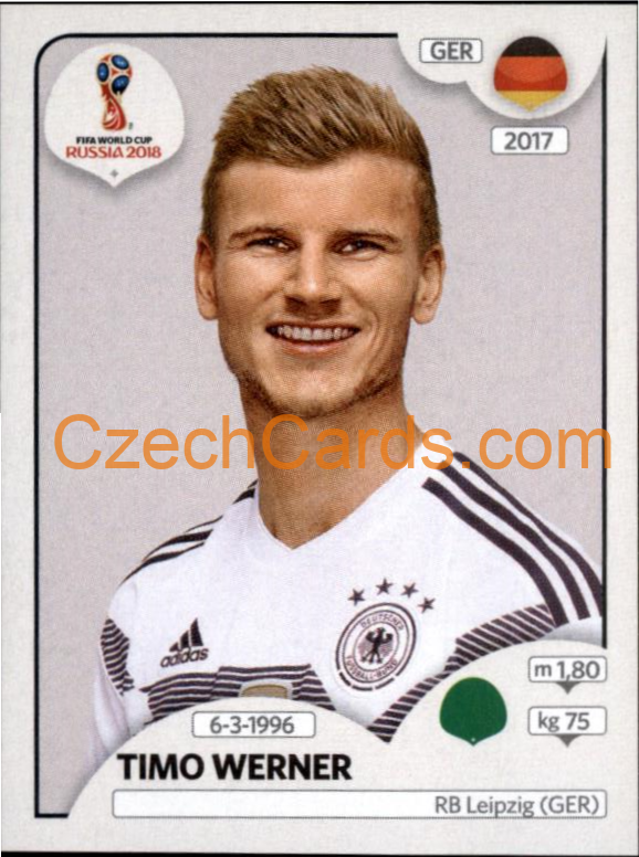 Timo Werner 2018 Panini World Cup Russia Black #451