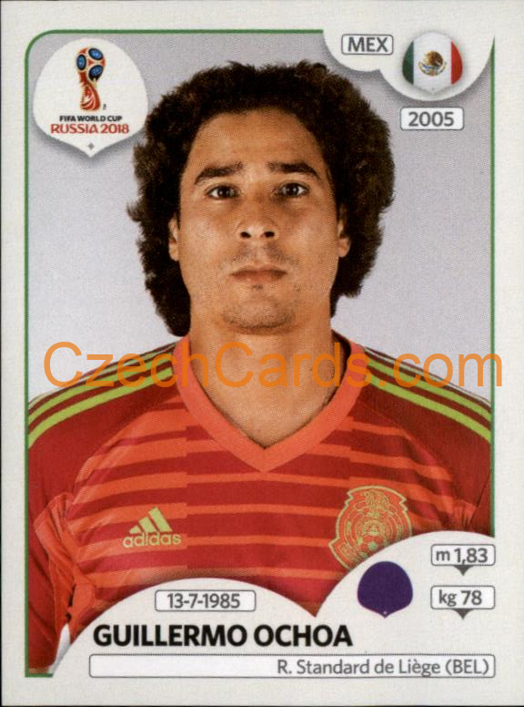 Guillermo Ochoa 2018 Panini World Cup Russia Black #454