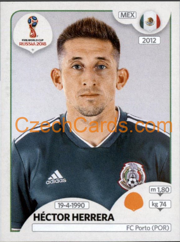 Héctor Herrera 2018 Panini World Cup Russia Black #464