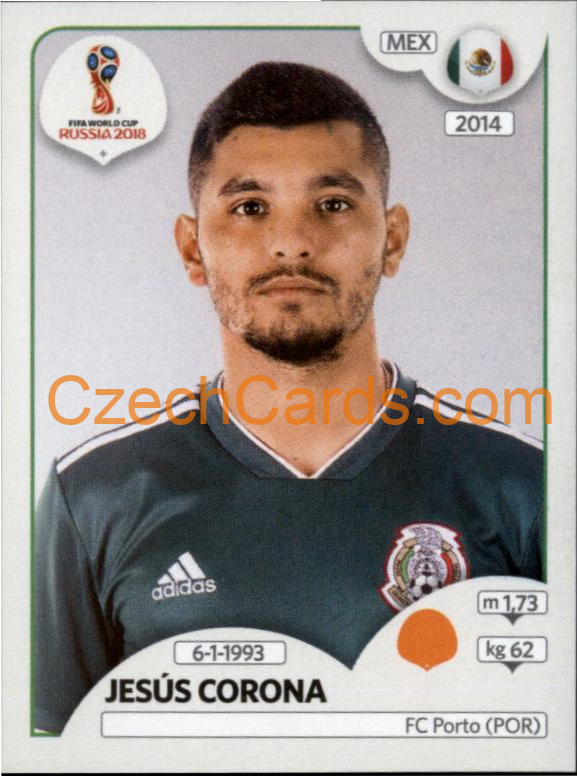 Jesús Corona 2018 Panini World Cup Russia Black #466