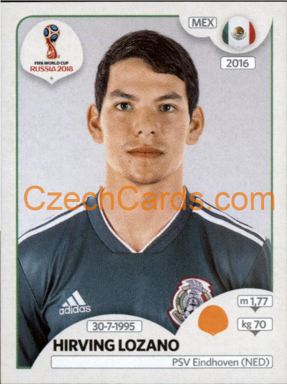 Hirving Lozano 2018 Panini World Cup Russia Black #467