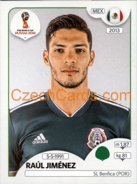 Raúl Jiménez 2018 Panini World Cup Russia Black #468