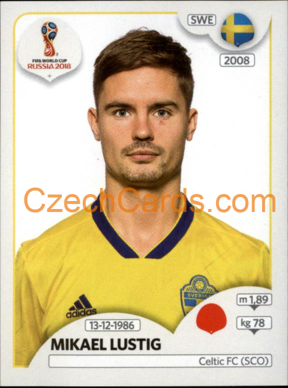 Mikael Lustig 2018 Panini World Cup Russia Black #475