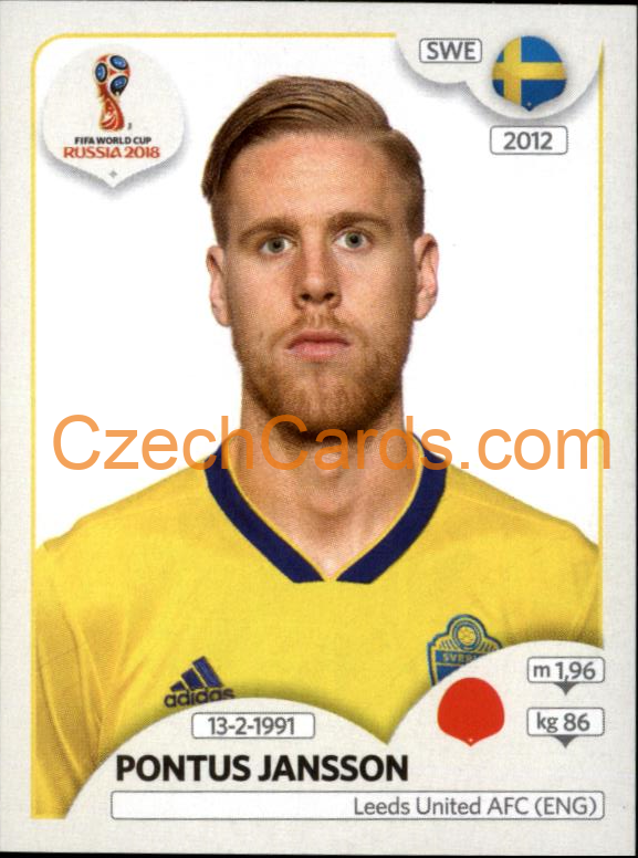 Pontus Jansson 2018 Panini World Cup Russia Black #481